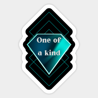 One of a kind diamond Sticker